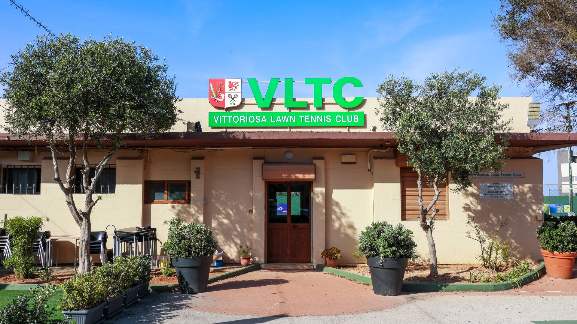 Main entrance of the club
